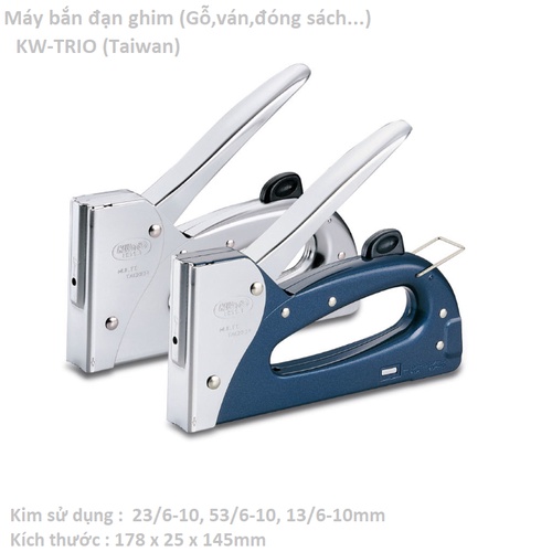 Máy Bắn Ghim Cầm Tay - Súng bắn ghim KW-TriO 8513  Đa Năng, Tiện Dụng| Hàng Chính Hãng - Tặng 1 Hộp Chân Ghim