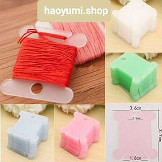 50 Bobbin nhựa quấn chỉ thêu