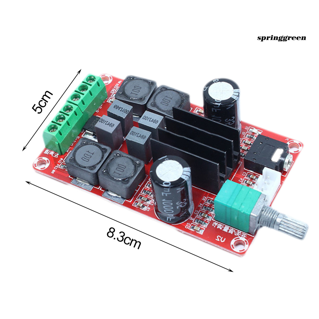 SPRIN XH-M189 Power Amplifier 2-channel Stereo High Resolution DC 24V TPA3116D2 Audio Digital Amplifier Board for Subwoofer