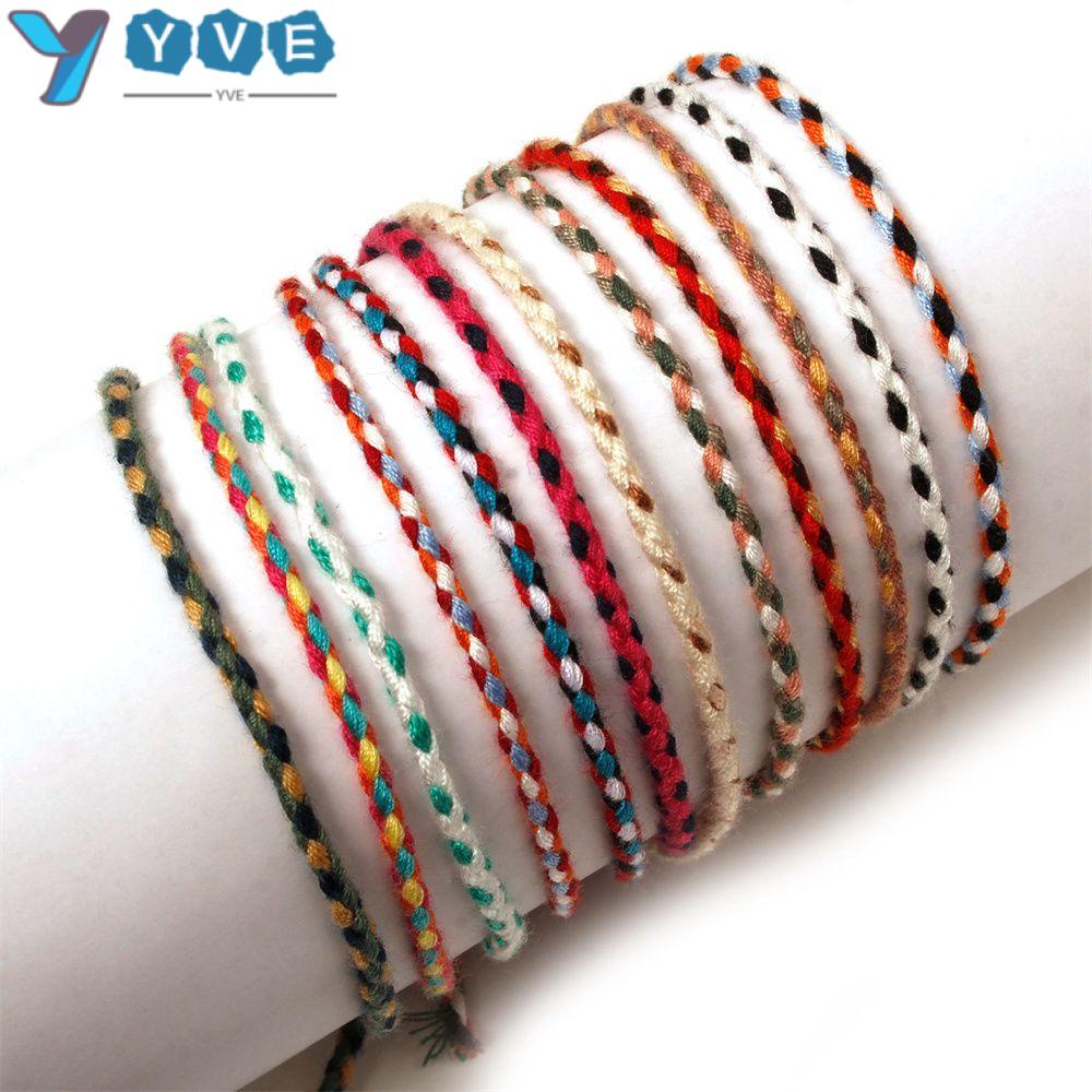 Vòng Tay Bện Dây Đỏ Làm Thủ Công Có Khóa Cài Có Thể Điều Chỉnh