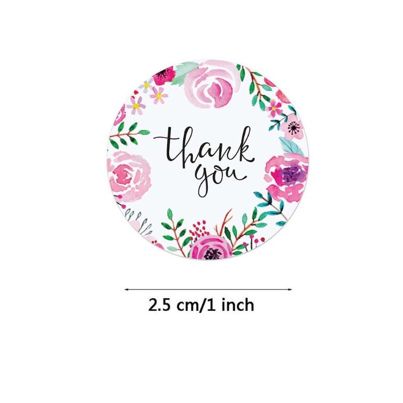 Bộ 500 miếng dán in chữ Thank You for Your Business độc đáo trang trí sổ tay