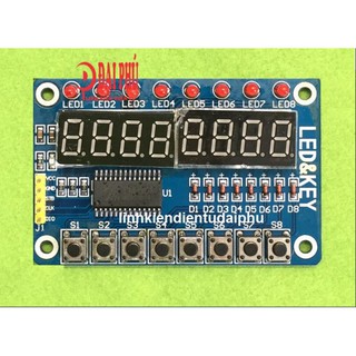 Module hiển thị 8 led 7 đoạn + bàn phím tm1638
