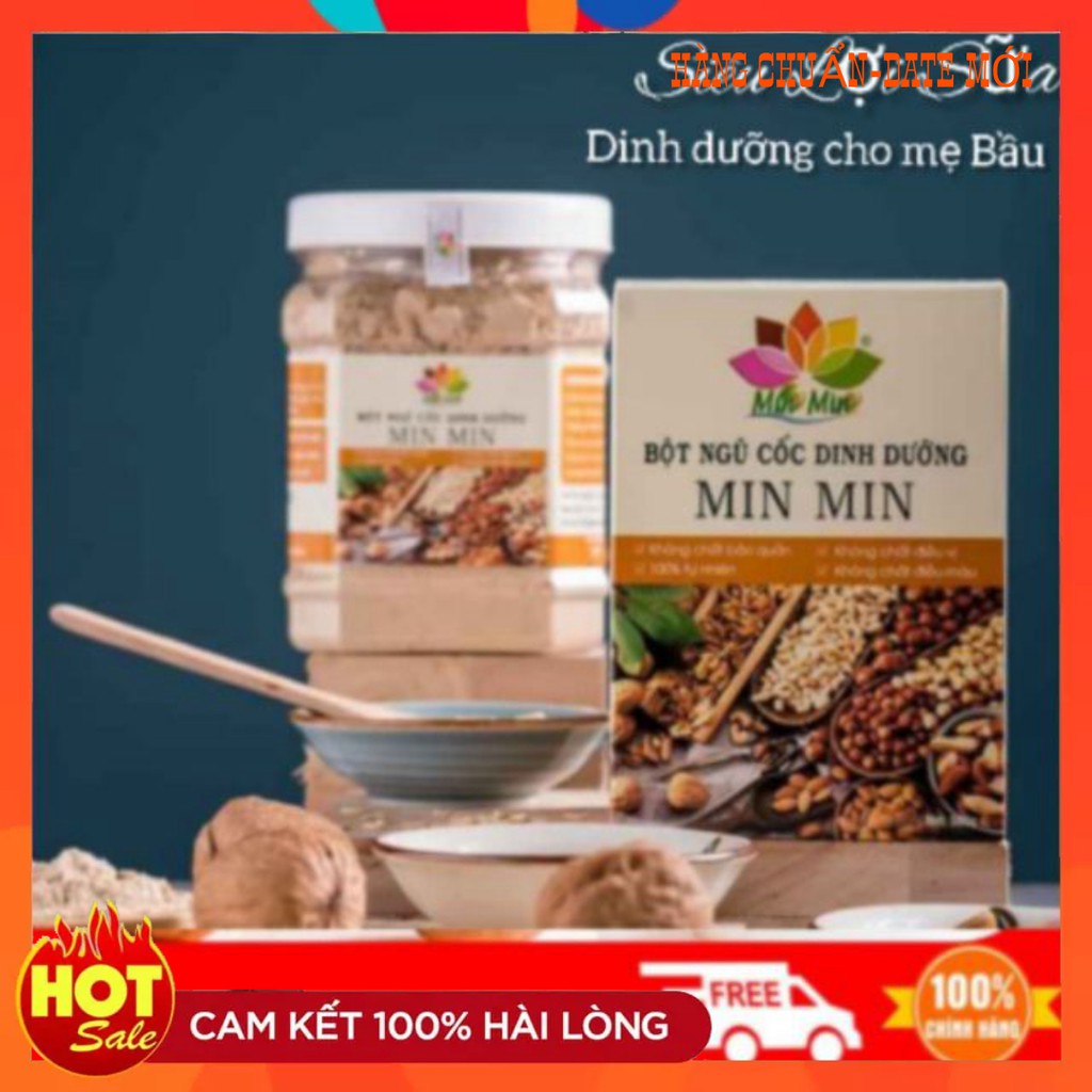 Ngũ cốc lợi sữa Min Min - Ngũ Cốc mẹ bầu 1hộp 500g- Ngũ cốc lợi sữa Hena