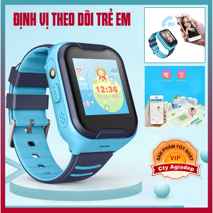 Đồng hồ GPS video call + Sim 4G nghe gọi định vị theo dõi trẻ em Giormani