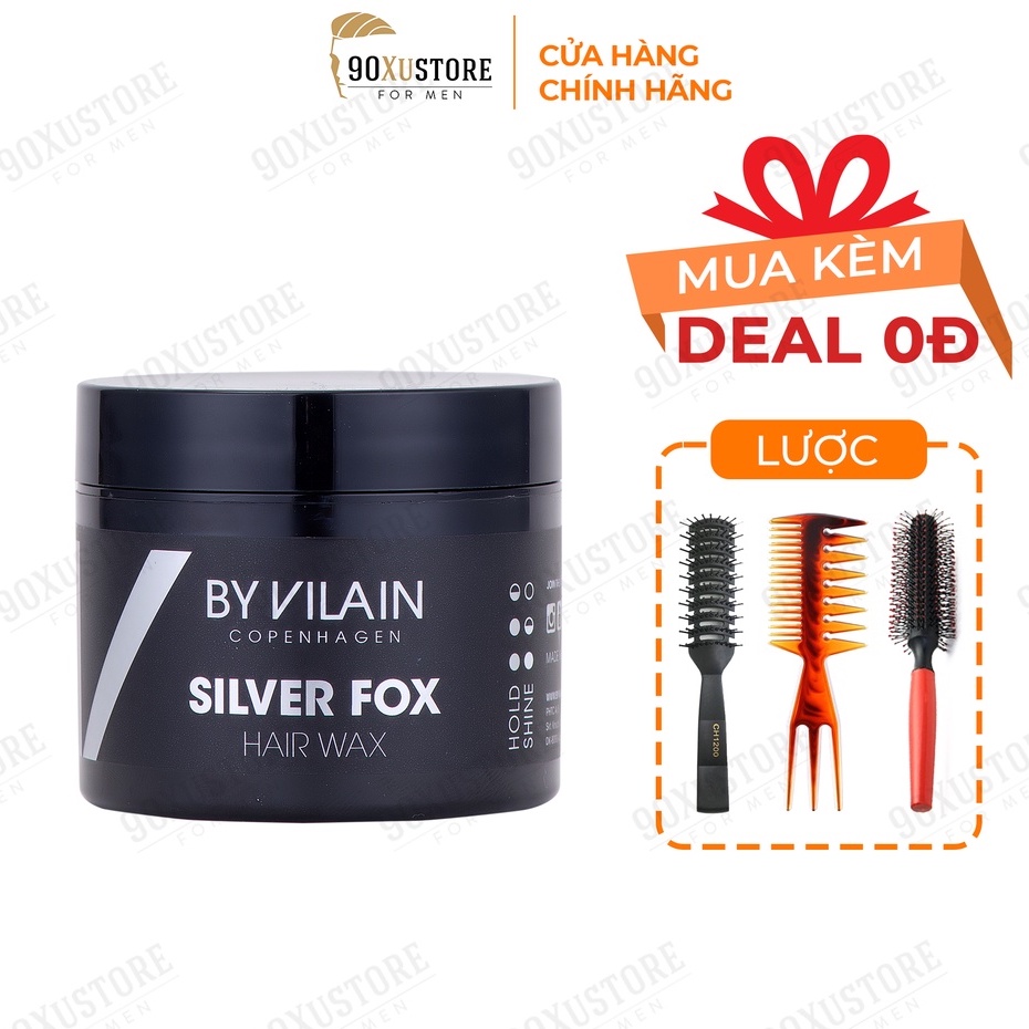 Sáp vuốt tóc nam By Vilain Silver Fox , tạo kiểu tóc , giữ nếp tóc