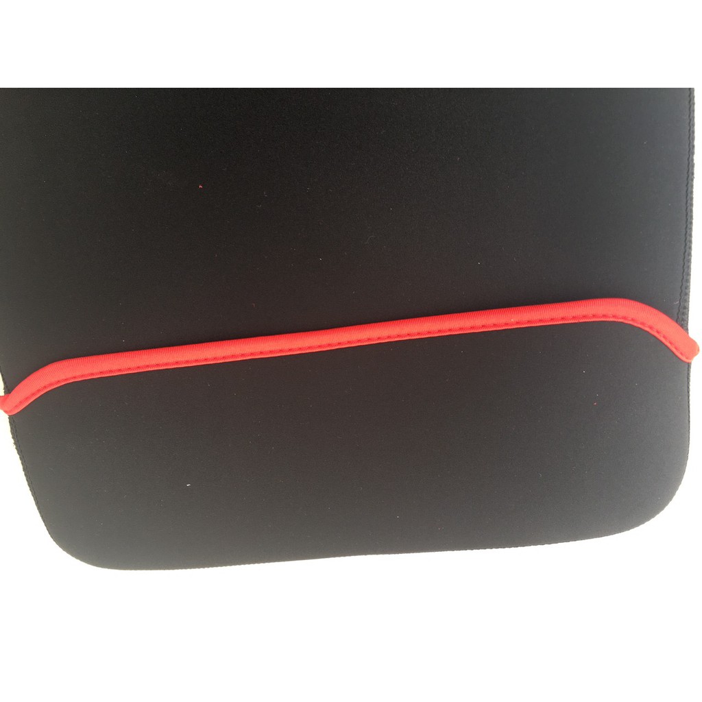 Túi chống sốc Laptop 14inch nắp đậy sọc đỏ thiết kế mỏng vải mềm mịn bền đẹp