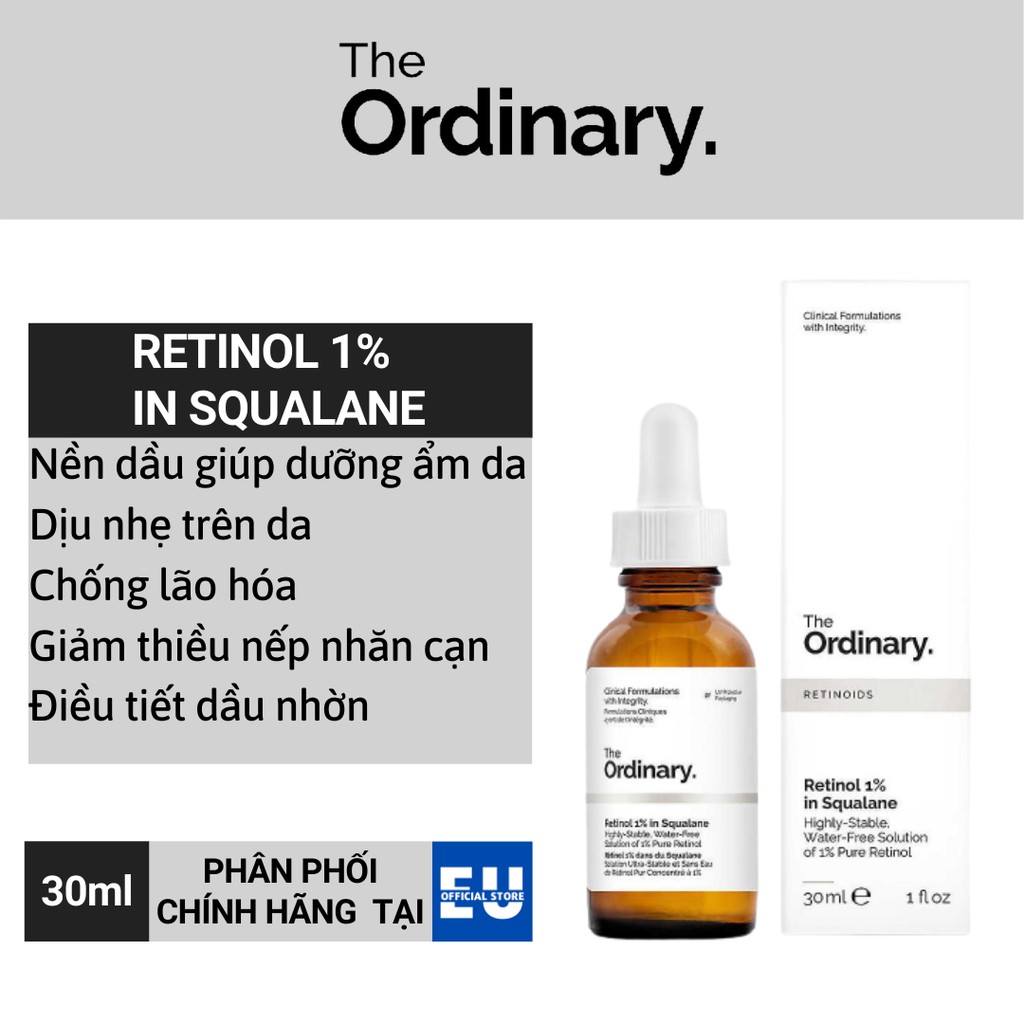 [Loại 30ml] Serum The Ordinary Retinol 1%/0.5% In Squalane