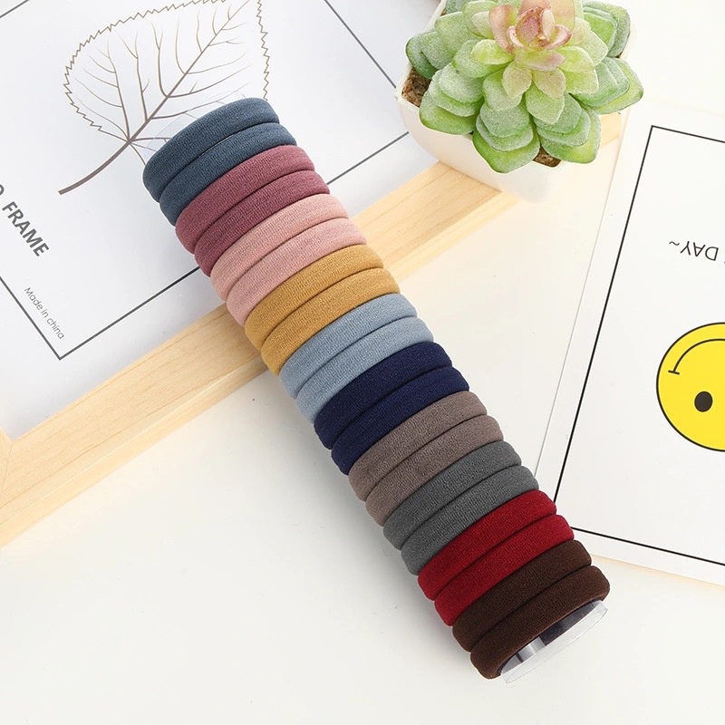 Thun cột tóc nữ Hàn Quốc dễ thương iLita - Phụ kiện buộc tóc đẹp nhiều màu xanh, đỏ, tím, vàng, trắng, đen
