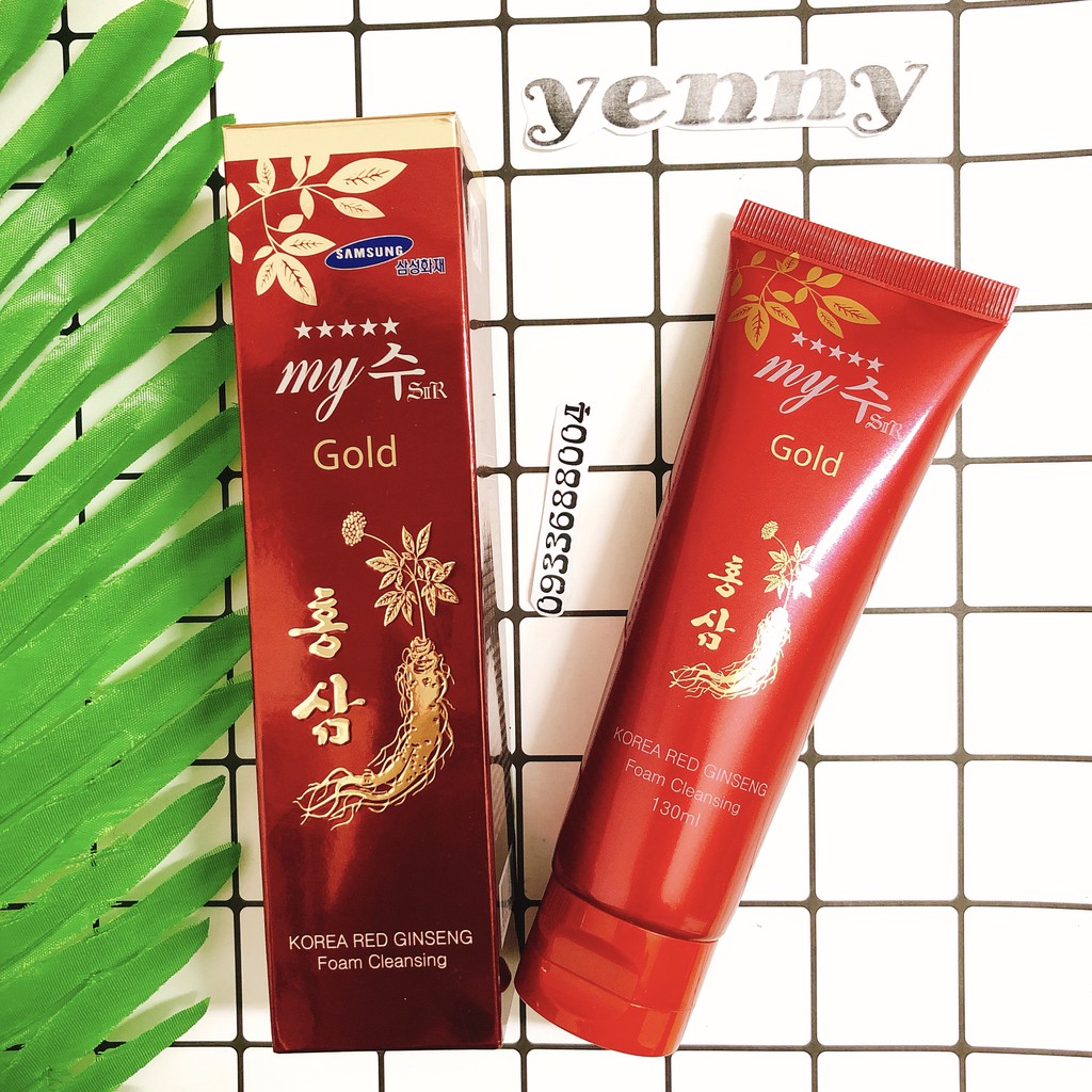 Sữa Rửa Mặt Hồng Sâm My Gold Korea Red Ginseng Foam Cleansing 130ml