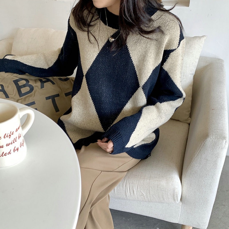 SUXI MỚI Áo sweater tay dài dáng rộng phong cách hàn quốc cho nữ