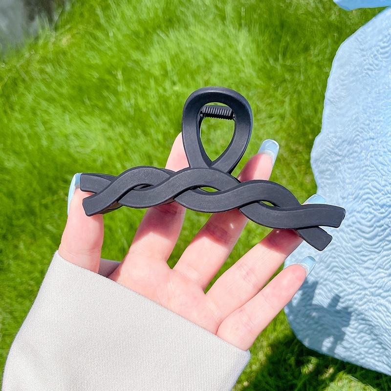 Kẹp Tóc Dạng Xoắn Bằng Acrylic Màu Macaron Thời Trang Hàn Quốc