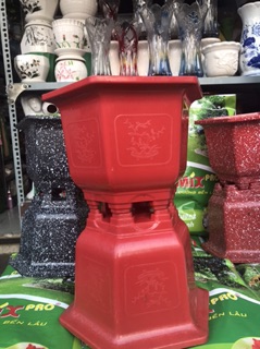 Chậu nhựa lục giác
