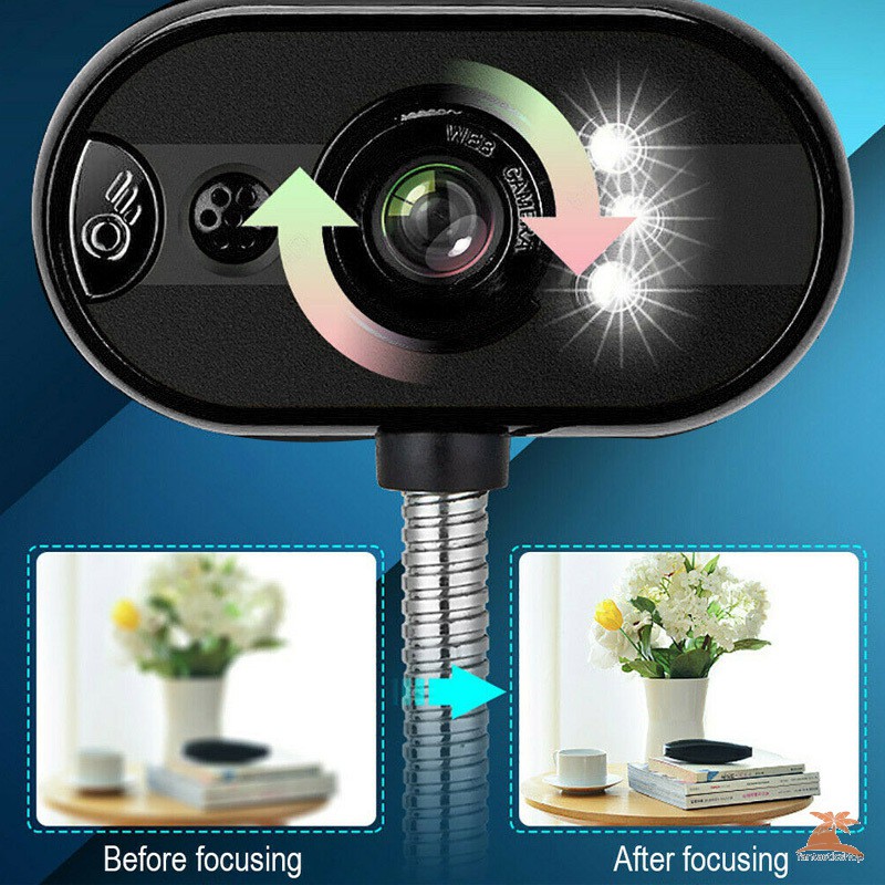✨COD✨ Camera webcam USB HD với Mic Night Vision cho máy tính để bàn PC Máy tính xách tay Văn phòng tại nhà | BigBuy360 - bigbuy360.vn