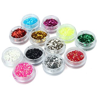 Set 12 màu kim tuyến hạt to