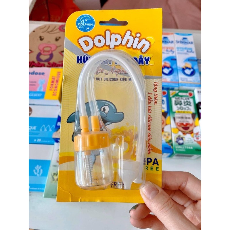 Hút mũi 2 dây Dolphin an toàn cho bé sơ sinh