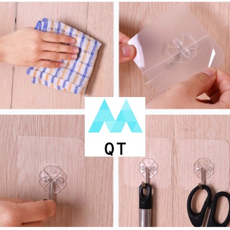 Combo 10 Móc Dán Tường Đa Năng Chịu Lực Thần Thánh Trong Suốt