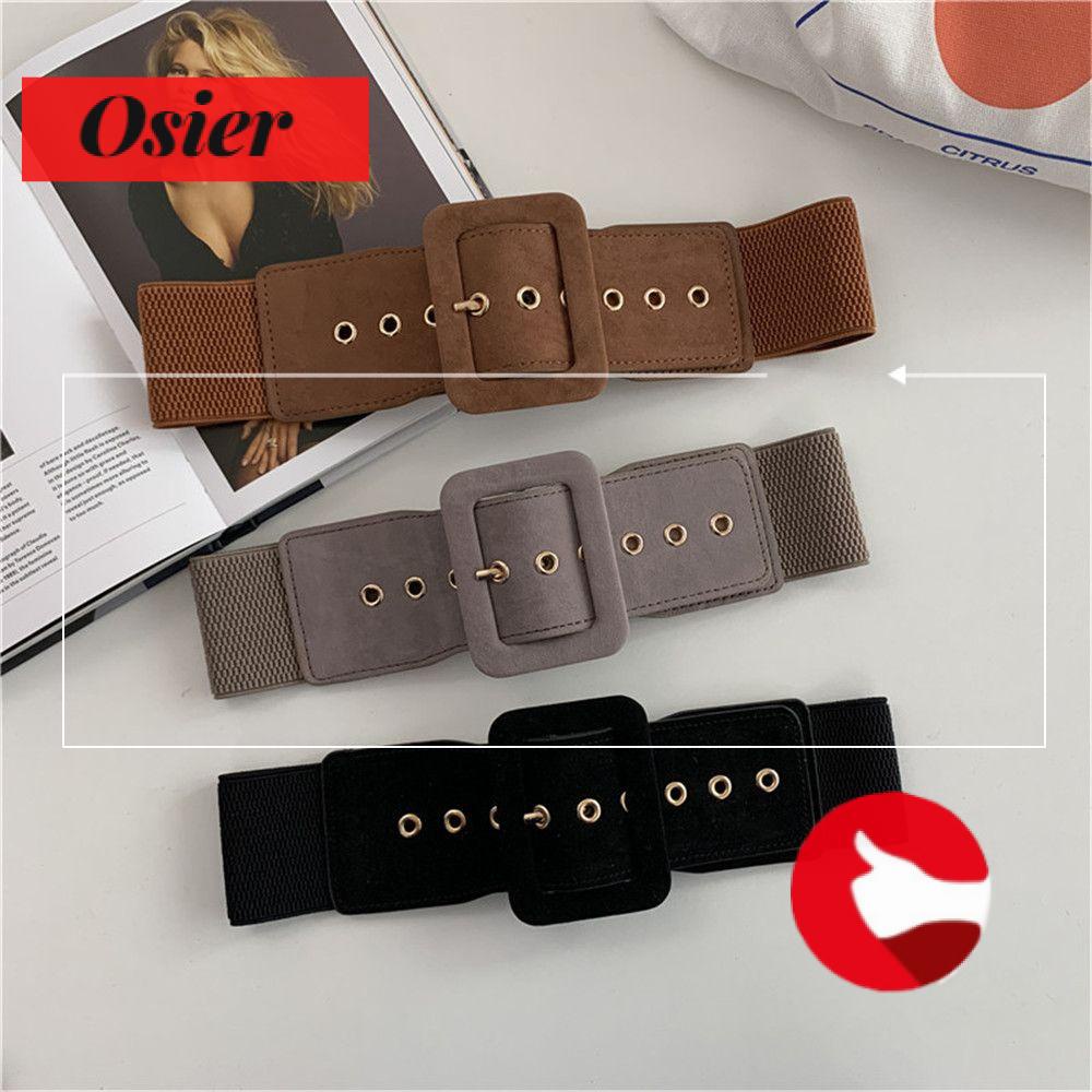 Thắt lưng da bản rộng co giãn nhiều màu sang trọng thời trang cho nữ