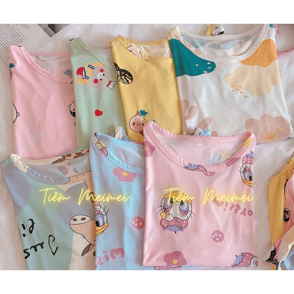 Đồ bộ mặc nhà form rộng dễ thương nhiều họa tiết | BigBuy360 - bigbuy360.vn