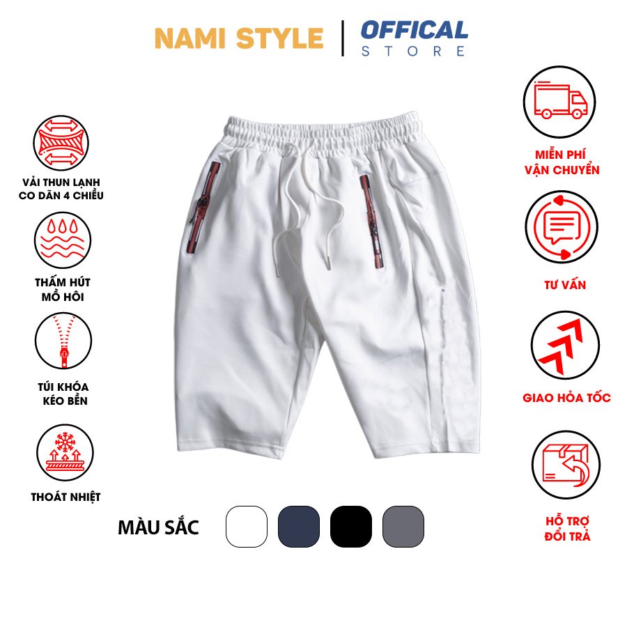 Quần dù thể thao nam cao cấp năng động chất dù mềm mịn