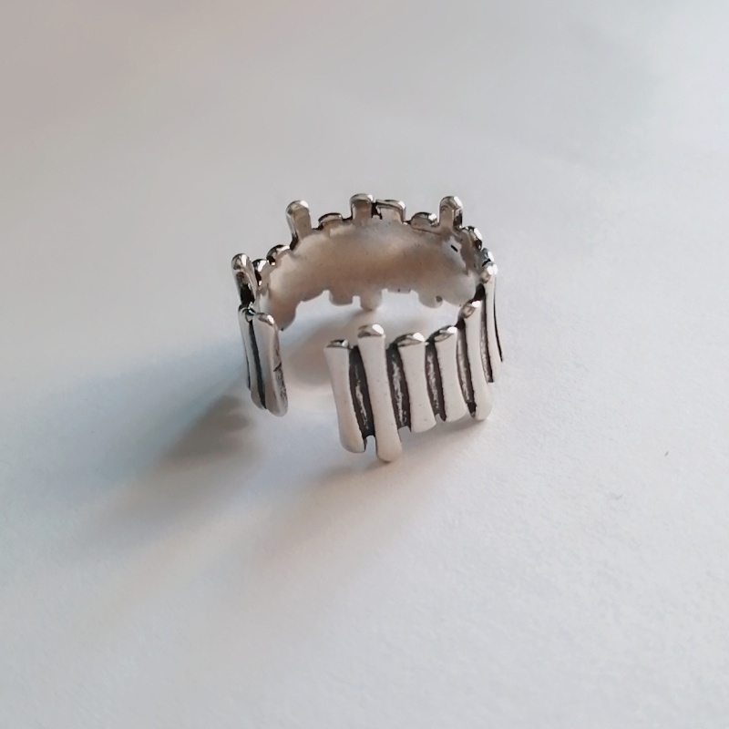 Nhẫn Hình Hàng Rào Phong Cách Retro Thời Trang 19A1288