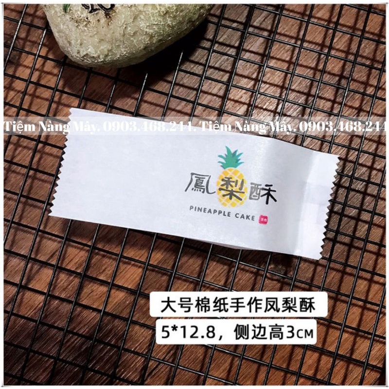 Túi quả dứa nhỏ vàng cao cấp đựng bánh kẹo 50c