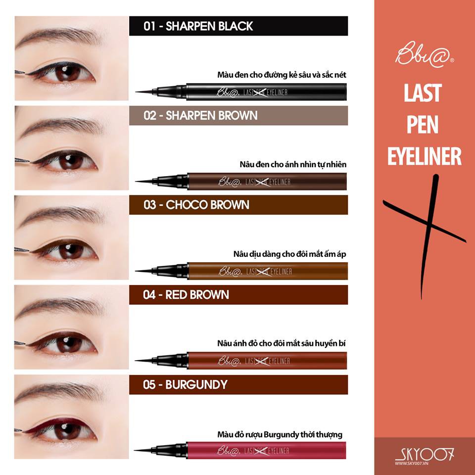 Kẻ mắt nước Bbia Last Pen Eyeliner - 02 Sharpen Brown 0.6g - Bbia Official Store | BigBuy360 - bigbuy360.vn