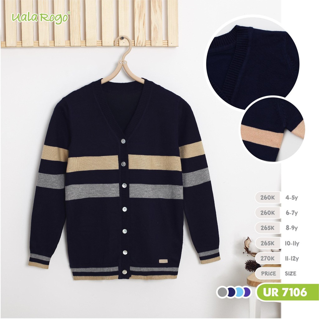 [CHÍNH HÃNG] Áo len cardigan trẻ em UR7106 Uala Rogo