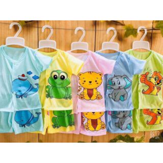 Set 5 bộ bé trai/ bé gái áo ba lỗ quần cotton