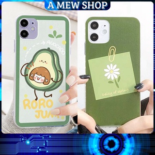 Ốp Lưng I.p.h.o.n.e Viền Trong Quả Bơ Hoa Cúc 6/6plus/6s/6splus/7/7plus/8/8plus/x/xr/xs/11/12/pro/max/plus/pr