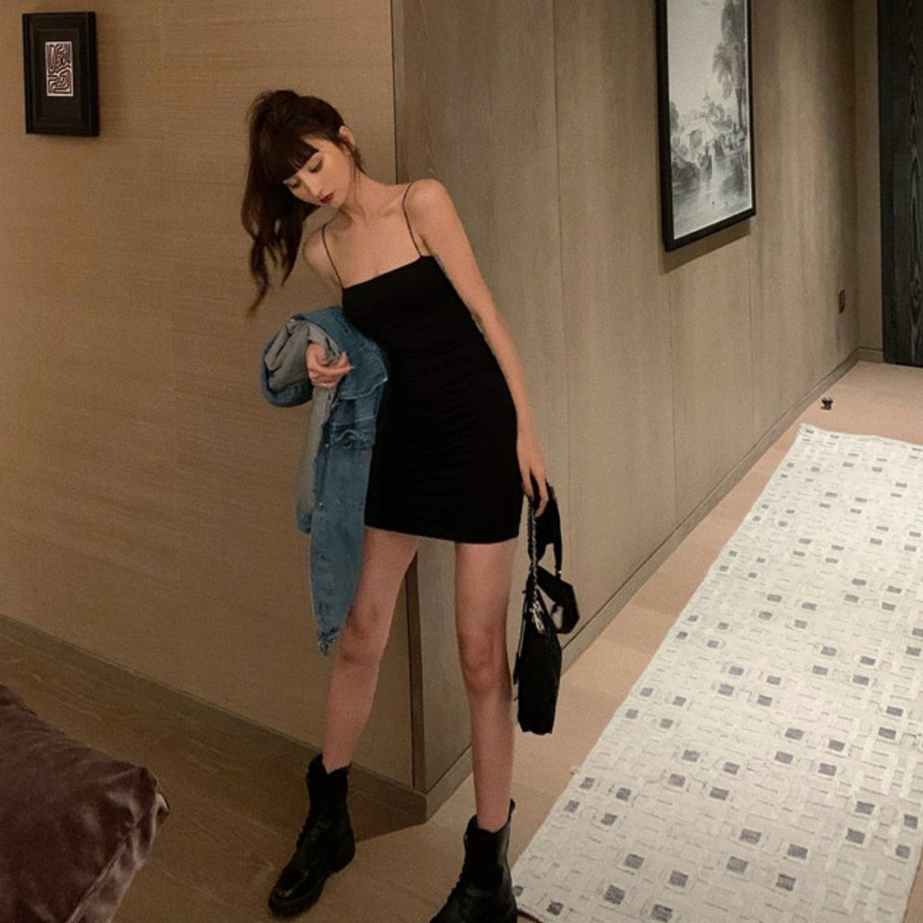 Đầm dáng ôm nữ hai dây Emilyshop