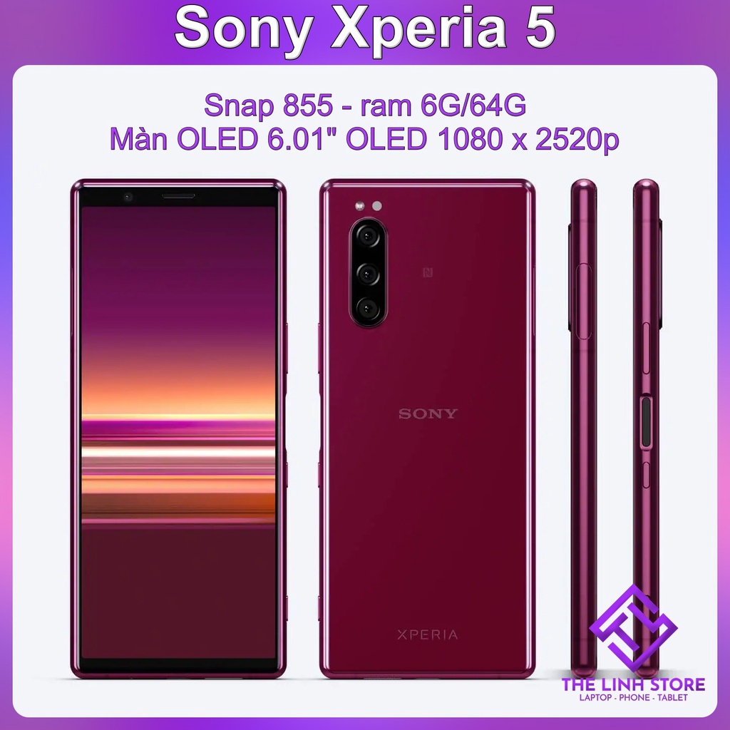 Điện thoại Sony Xperia 5 màn 6.1 inch - Snap 855 ram 6G 64G