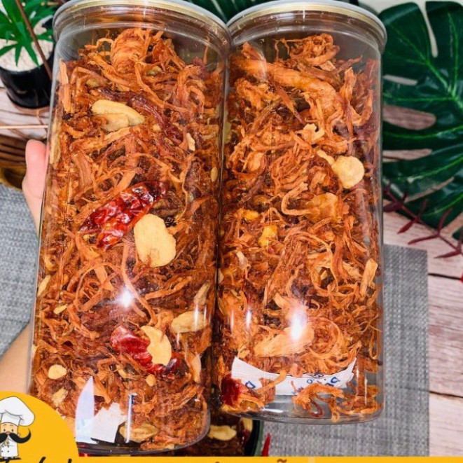 300G Hũ Khô Heo Cháy Tỏi thế giới ăn vặt mẹ ốc | BigBuy360 - bigbuy360.vn