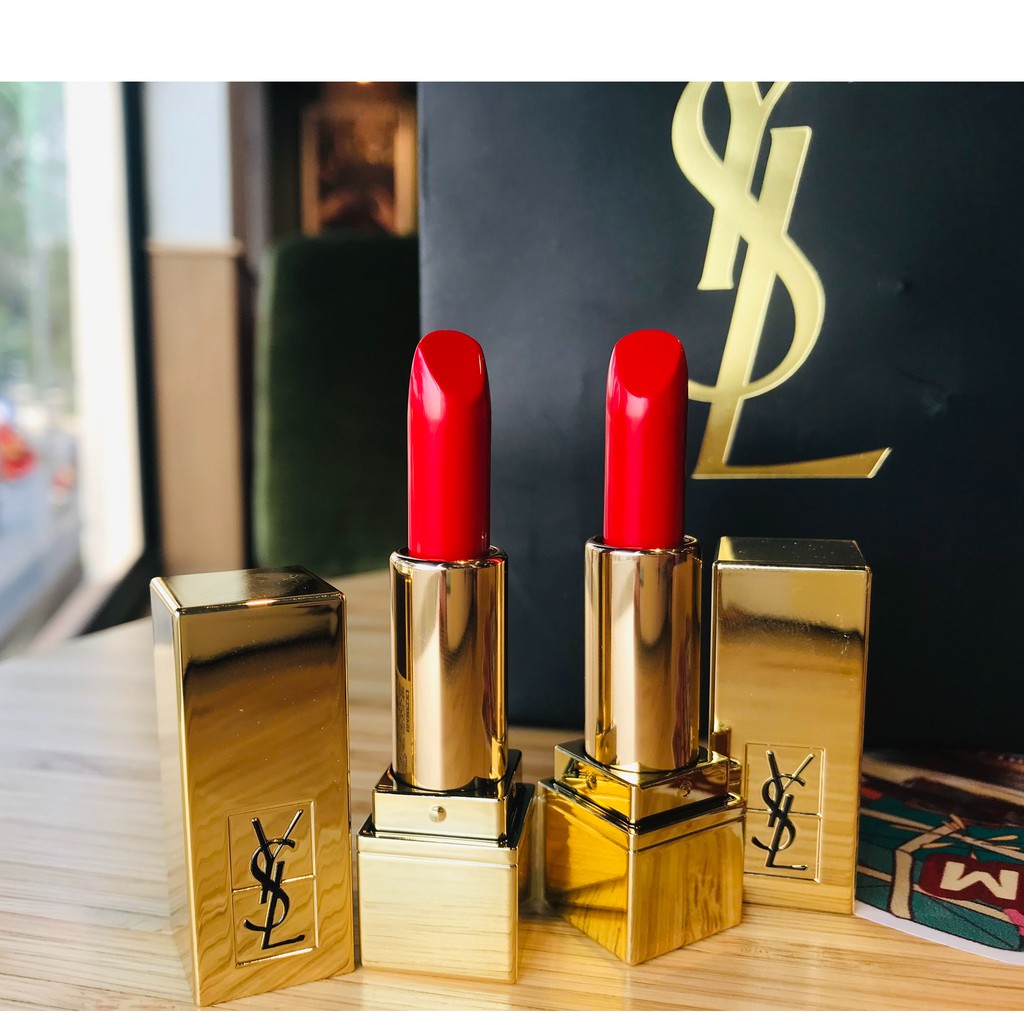 Son YSL Rouge Pur Couture - mini 01 đỏ rose đủ tem phụ chính hãng YVES SAINT LAURENT