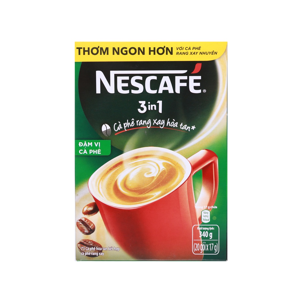 Cà phê sữa NesCafe 3 in 1 340g ( 20 gói x 17g )