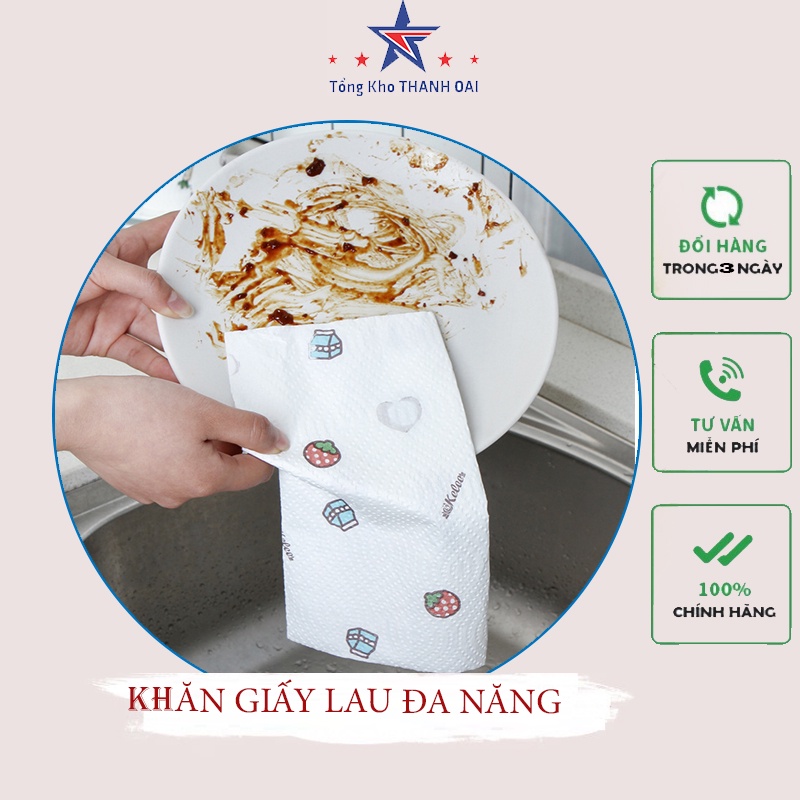 Khăn giấy lau bếp đa năng khăn lau tay chén bát có thể tái sử dụng MUL10
