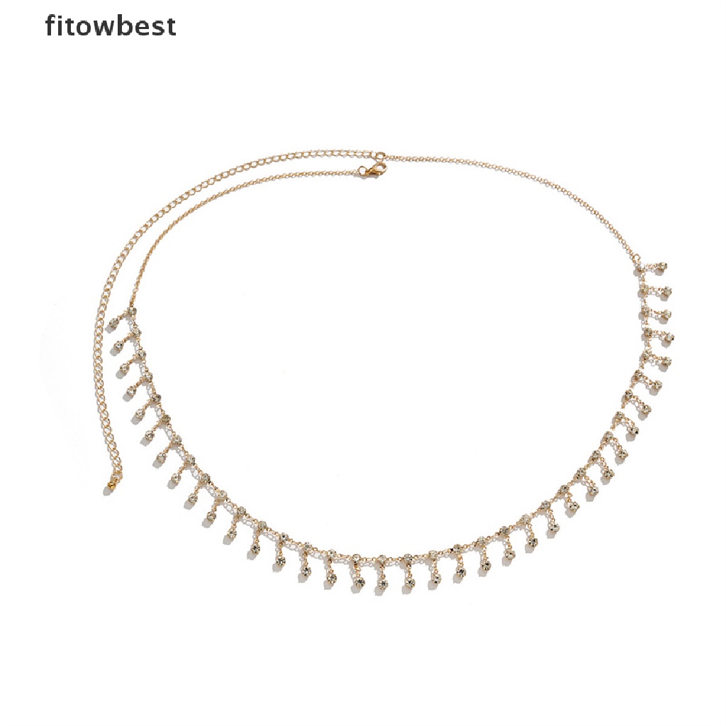 Thắt Lưng Dây Xích Tua Rua Đính Đá Zircon Quyến Rũ Thời Trang Cho Nữ