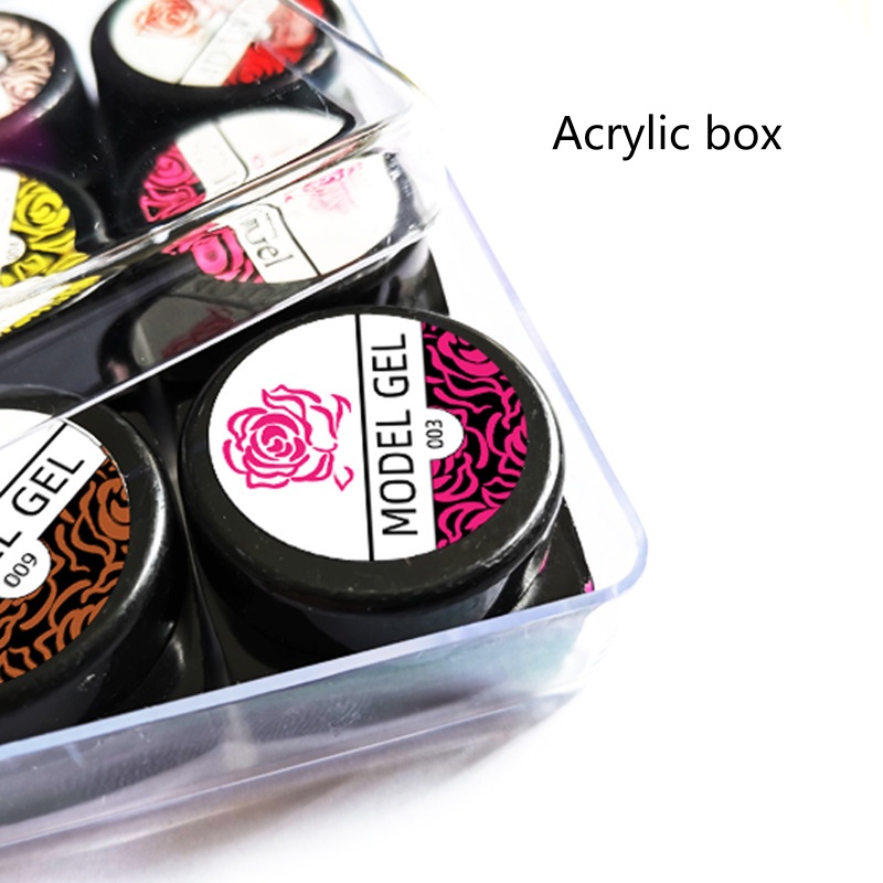 Set 12 Gel Sơn Móng Tay 3D Dạng Lột