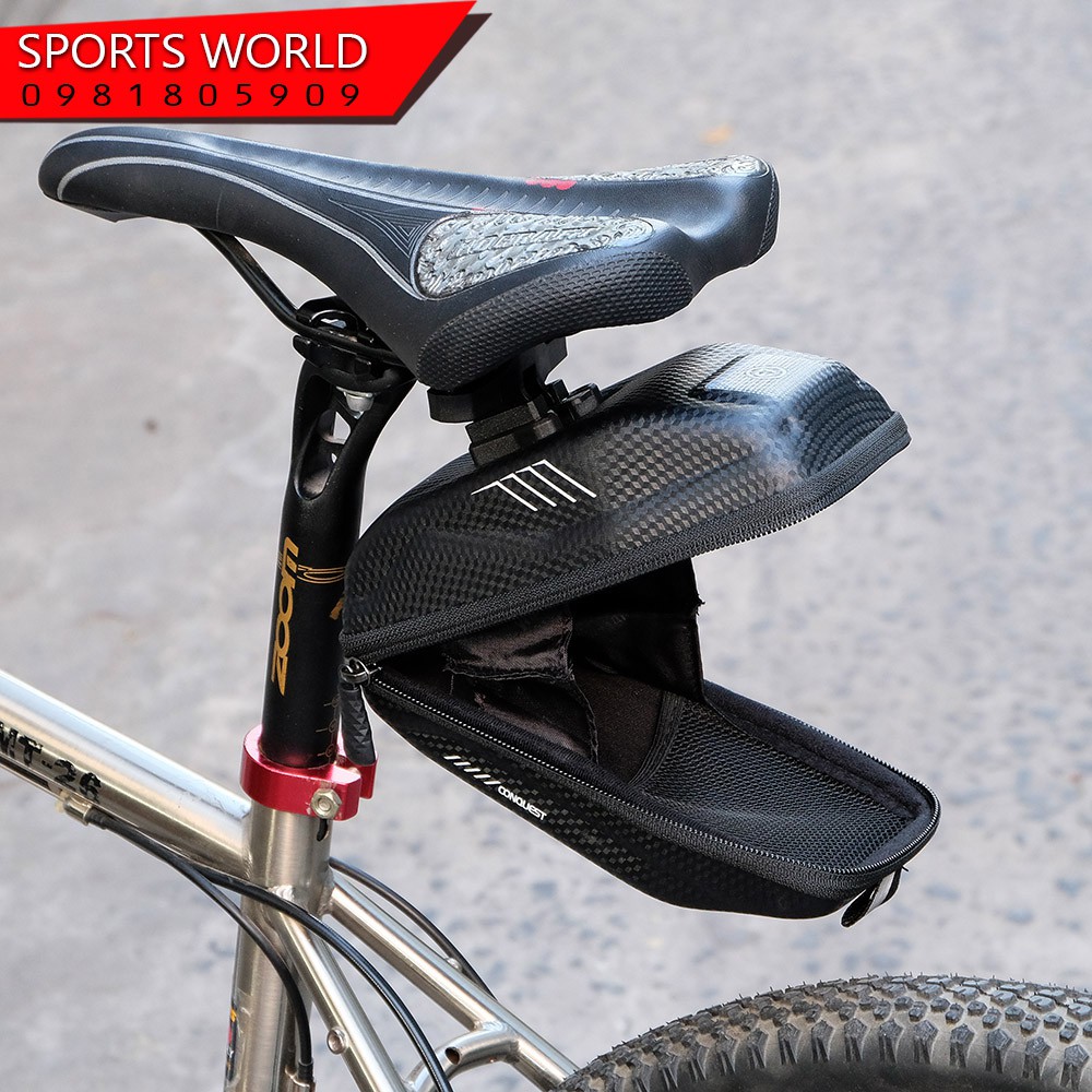 Túi xe đạp E7 WILDMAN treo cốt yên chống nước, chống sốc