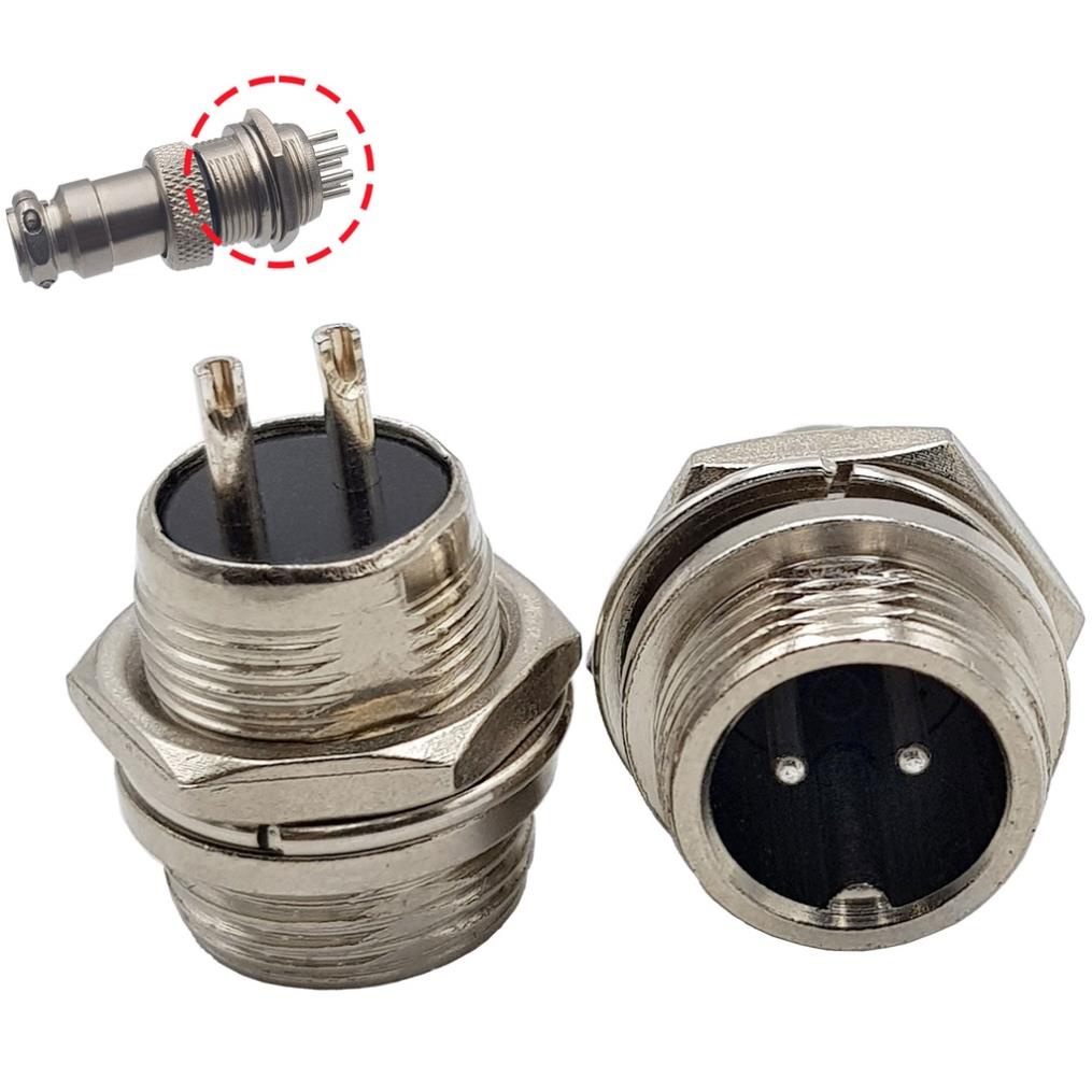 Đầu nối tròn GX12 đầu cái - đầu đực / 2 - 3 - 4 - 5 - 6 - 7 chân