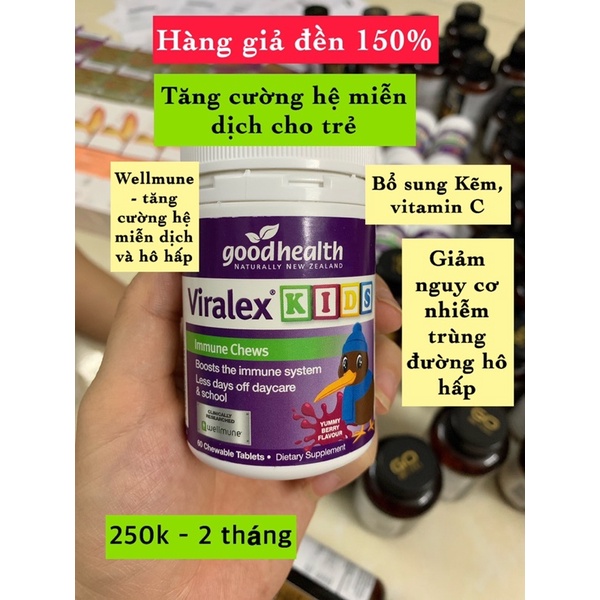Bill, hàng Air, hộp 60 viên tăng đề kháng và bảo vệ hô hấp trẻ vị thơm ngọt tự nhiên