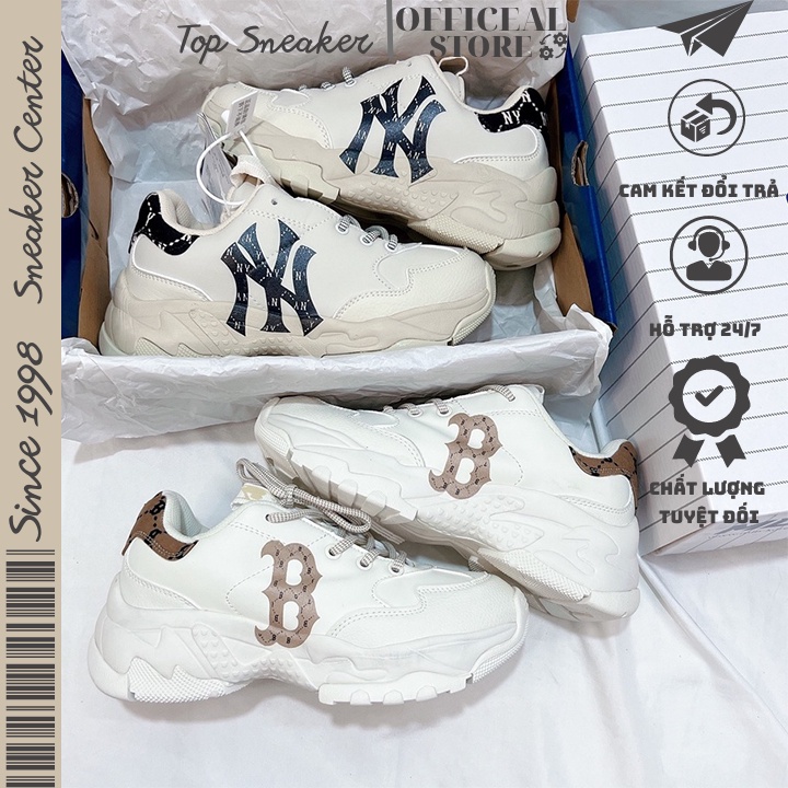 Giày thể thao sneaker  MLB Bigball Chunky Mono Heel New York_BEST