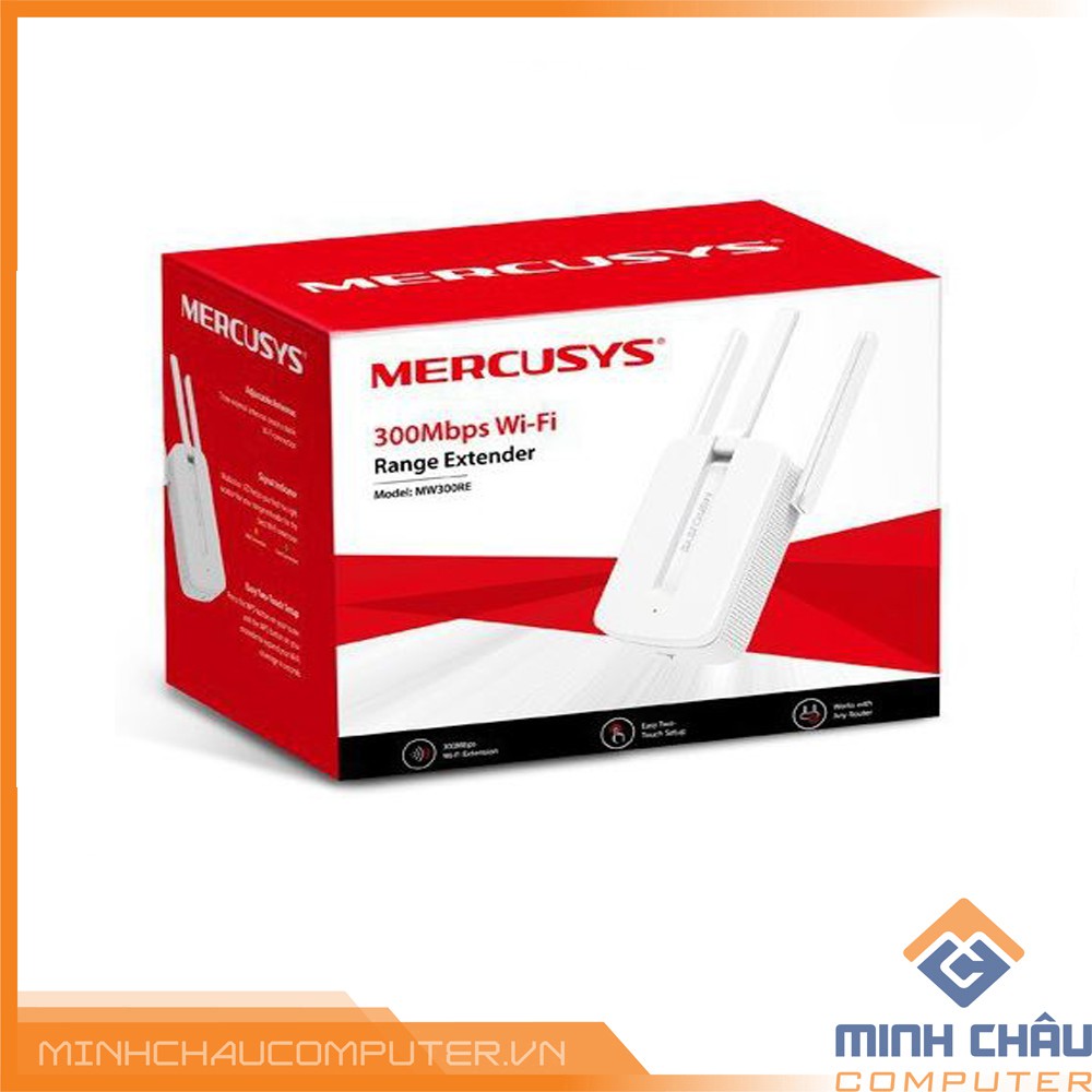 Bộ Kích Sóng Wifi Mercusys MW 300RE 300Mbps - Chính hãng 24T- Kich wifi,cục hút wifi,kích sóng wifi