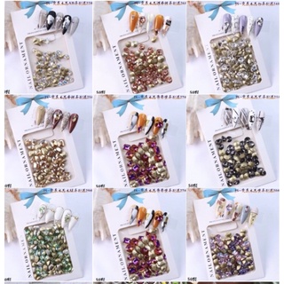 Đá khối chân nhọn mix hình 50 viên - Đá đính móng nail