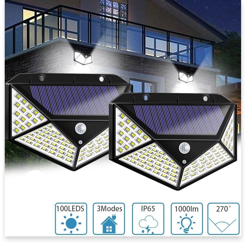 Đèn Led đèn năng lượng mặt trời 100 led - siêu sáng  ( mua càng nhiều giá càng rẻ ) [LoanNguyen2003] [Shop Thanh Liêm]