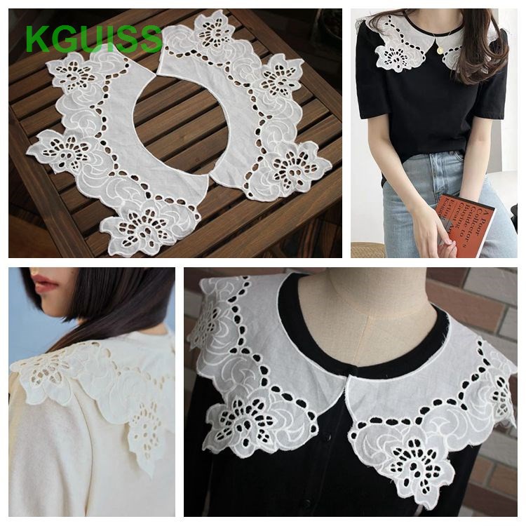 Clothing accessories lace collar DIY materials fake collar cotton hollow