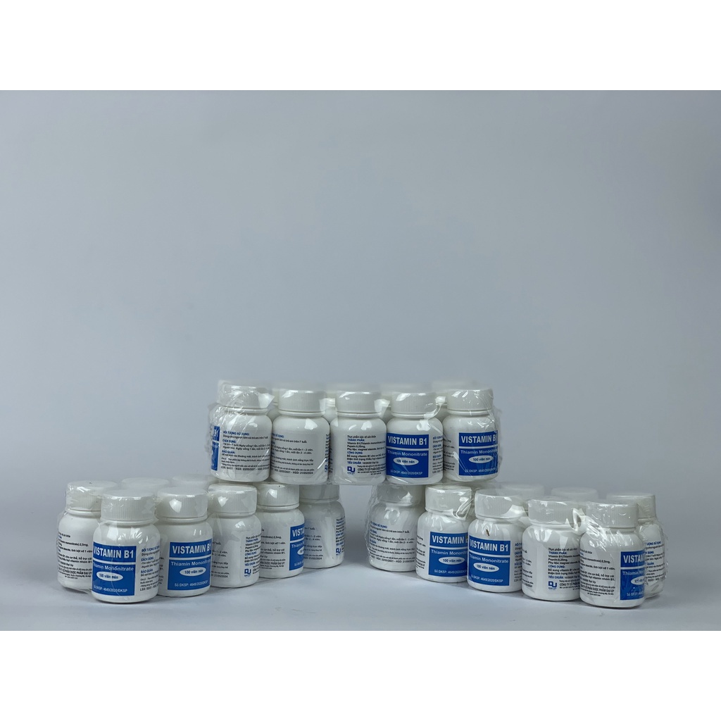 Vistamin B1 - Bổ sung Vitamin B1 cho cơ thể - COMBO 10 Lọ x 100 viên