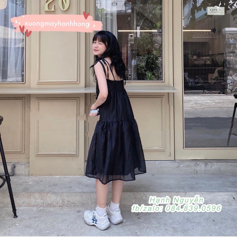 Váy 2 dây voan tơ ulzzang 2 lớp, váy hai dây xuông maxi đi biển (ảnh thật/video) | BigBuy360 - bigbuy360.vn