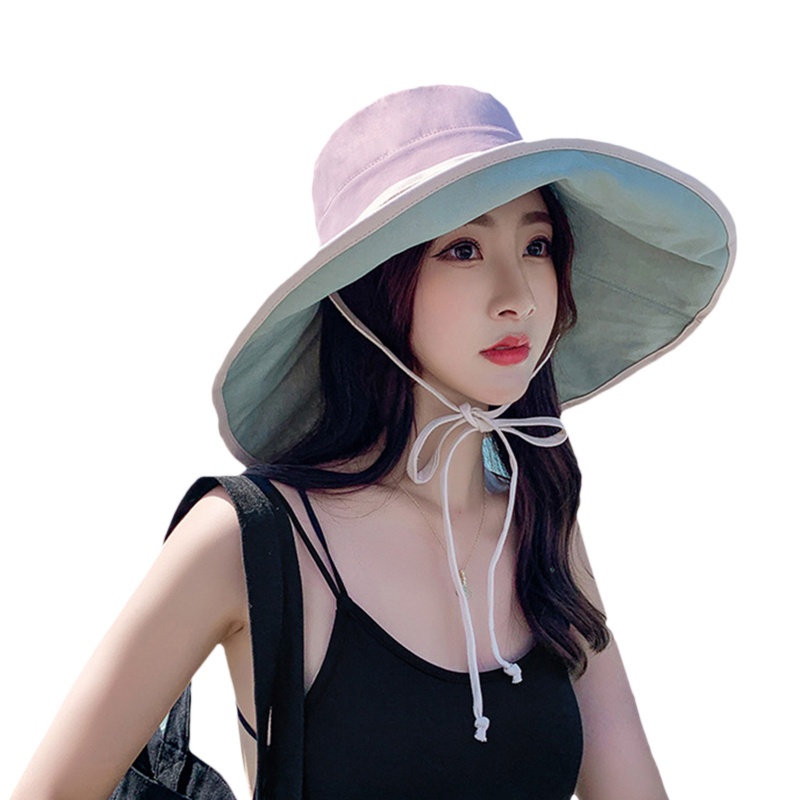 Mũ Vành Rộng Chống Nắng Có Dây Đeo Chống Gió Phù Hợp Cho Hoạt Động Ngoài Trời