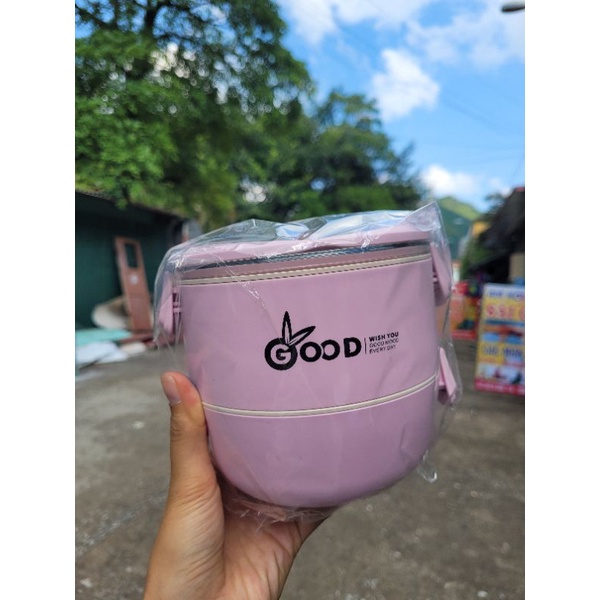 Hộp Cơm Lúa Mạch GOOD 2 Tầng Cao Cấp