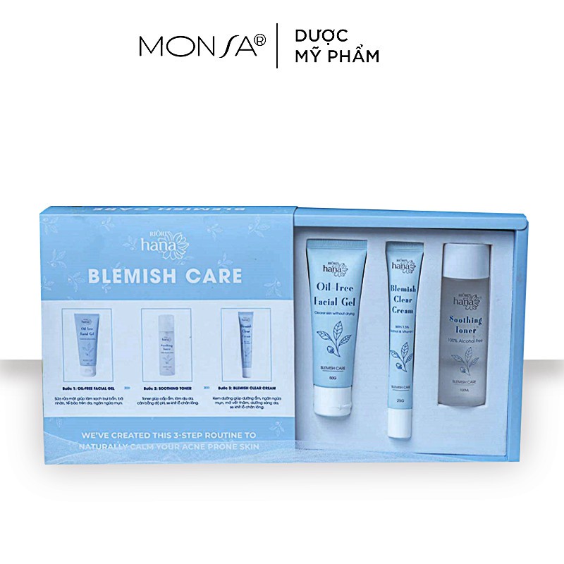 Set Dưỡng Da Mụn Riori BLEMISH CARE – Kem Dưỡng Đặc Biệt Dành Cho Da Bị Mụn